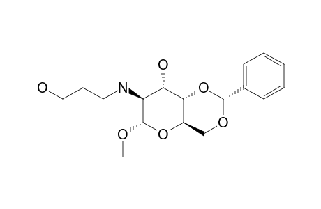 METHYL-4,6-O-BENZYLIDENE-2-DEOXY-2-(3-HYDROXY-PROPYLAMINO)-ALPHA-D-ALTROPYRANOSIDE