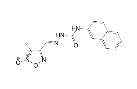 1-(3'-Methyl-1',2',5'-oxadiazol-4'-yl)methylidene]-4-(2"-naphthyl)-semicarbazide - N(2)-Oxide
