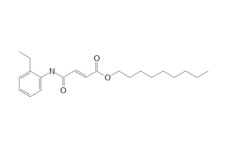 Fumaric acid, monoamide, N-(2-ethylphenyl)-, nonyl ester