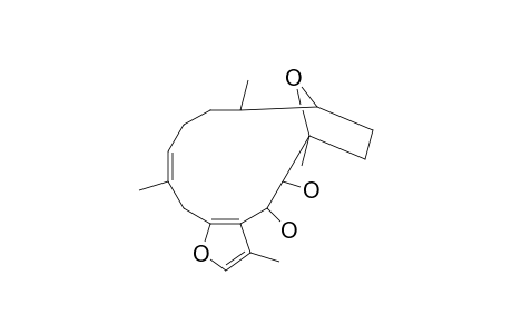 (4R*,5S*,6R*,9S*,10R*,13E)-3,6,10,14-TETRAMETHYL-3,4,5,6,7,8,9,10,11,12-DECAHYDRO-6,9-EPOXYCYCLOTETRADECA-[B]-FURAN-4,5-DIOL;PACHYCLAVULARIADIOL