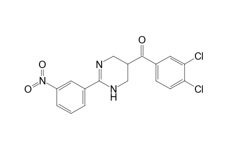 (3,4-dichlorophenyl)-[2-(3-nitrophenyl)-1,4,5,6-tetrahydropyrimidin-5-yl]methanone