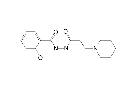 2-Hydroxy-N'-[3-(piperidin-1-yl)propanoyl]benzohydrazide