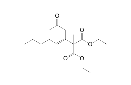 (E)-4-(1',1'-Bis(ethoxycarbonyl)ethyl)-4-nonen-2-one