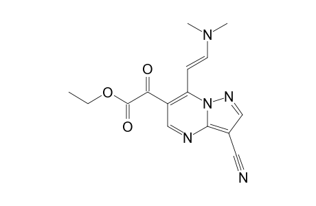 ETHYL-3-CYANO-7-(2-DIMETHYLAMINO)-VINYL-PYRAZOLO-[1,5-A]-PYRIMIDINE-6-OXO-ACETATE