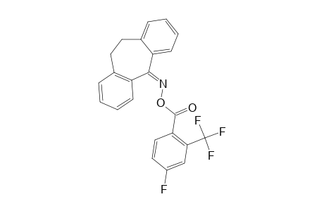 O-(4-FLUORO-2-TRIFLUOROMETHYL-BENZOYL)-5-OXIMINO-10,11-DIHYDRO-5H-DIBENZO-[A,D]-CYCLOHEPTENE