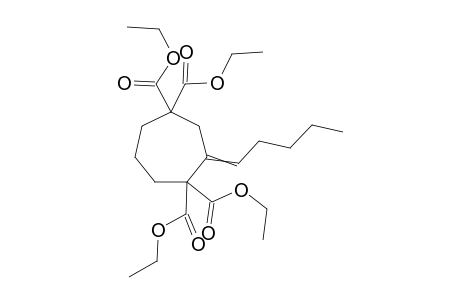 Tetraethyl 2-pentylidenecycloheptane-1,1,4,4-tetracarboxylate