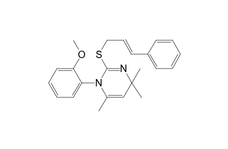 1-(2-Methoxy-phenyl)-4,4,6-trimethyl-2-(3-phenyl-allylsulfanyl)-1,4-dihydro-pyrimidine