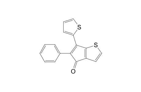 4H-Cyclopenta[b]thiophen-4-one, 5-phenyl-6-(2-thienyl)-