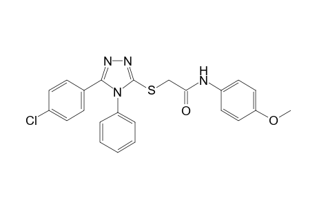 2-{[5-(4-Chlorophenyl)-4-phenyl-4H-1,2,4-triazol-3-yl]thio}-N-(4-methoxyphenyl)acetamide