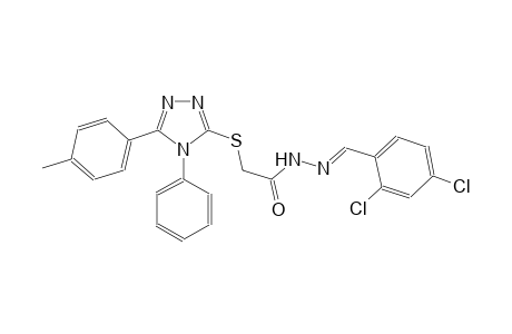 acetic acid, [[5-(4-methylphenyl)-4-phenyl-4H-1,2,4-triazol-3-yl]thio]-, 2-[(E)-(2,4-dichlorophenyl)methylidene]hydrazide