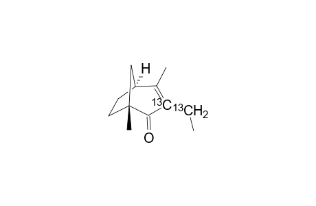 (1R,5S)-3-[1-13C]Ethyl-1,4-dimethyl[3-(13)C]bicyclo[3.2.1]oct-3-en-2-one