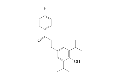 1-(4-Fluorophenyl)-3-(4-hydroxy-3,5-diisopropyl phenyl)-2-propen-1-one