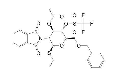 ETHYL-3-O-ACETYL-6-O-BENZYL-2-DEOXY-2-PHTHALIMIDO-4-O-(TRIFLUOROMETHYLSULFONYL)-1-THIO-BETA-D-GLUCOPYRANOSIDE