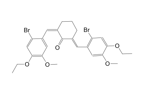 (2Z,6E)-2,6-bis(2-bromo-4-ethoxy-5-methoxybenzylidene)cyclohexanone