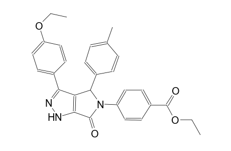 benzoic acid, 4-(3-(4-ethoxyphenyl)-4,6-dihydro-4-(4-methylphenyl)-6-oxopyrrolo[3,4-c]pyrazol-5(1H)-yl)-, ethyl ester