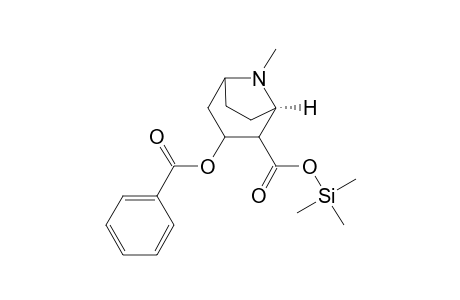 [1R-(exo,exo)]-3-(benzoyloxy)-8-methyl-8-azabicyclo[3.2.1]octane-2-carboxylic acid trimethylsilyl ester