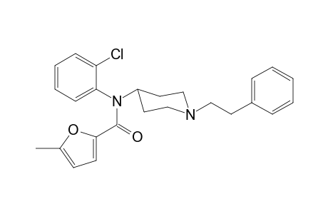 N-(2-Chlorophenyl)-5-methyl-N-[1-(2-phenylethyl)piperidin-4-yl]furan-2-carboxamide
