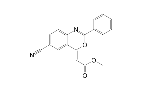 (Z)-(6-Cyano-2-phenylbenzo[d][1,3]oxazin-4-ylidene)acetic acid methyl ester