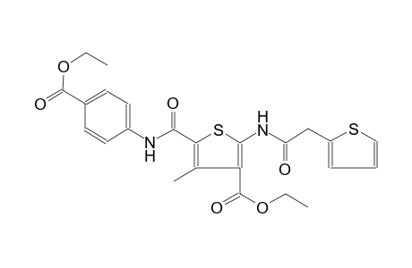 3-thiophenecarboxylic acid, 5-[[[4-(ethoxycarbonyl)phenyl]amino]carbonyl]-4-methyl-2-[(2-thienylacetyl)amino]-,