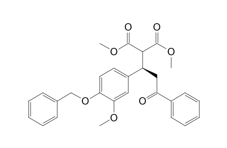 dimethyl(R)-(-)-2-(4-benzyloxy-3-methoxyphenyl)-4-oxo-4-phenyl-1,1-butanedicarboxylate