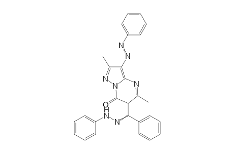 2,7-Dimethyl-8-phenylazo-3-[(N-phenyl-1-phenylmethane-hydrazonoyl)]pyrazolo-[1,5-a]pyrimidin-4(3H)-one