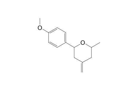 Methyl 4-(6-methyl-4-methylenetetrahydro-2H-pyran-2-yl)phenyl ether