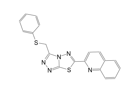quinoline, 2-[3-[(phenylthio)methyl][1,2,4]triazolo[3,4-b][1,3,4]thiadiazol-6-yl]-