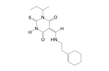 (5E)-1-sec-butyl-5-({[2-(1-cyclohexen-1-yl)ethyl]amino}methylene)-2-thioxodihydro-4,6(1H,5H)-pyrimidinedione