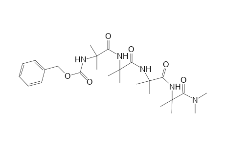 2-{2-[2-(2-(Benzyloxycarboxyamido)-2-methylpropionamido)-2-methylpropionamido]-2-methylpropionamido]-2-methylpropionamido}-N,N,2-trimethylpropionamide