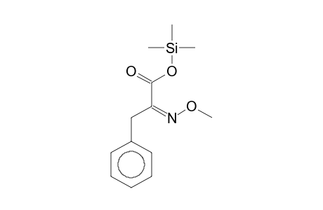 Benzenepropanoic acid, .alpha.-(methoxyimino)-, trimethylsilyl ester