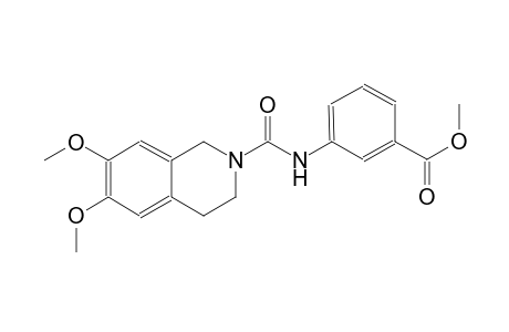 benzoic acid, 3-[[(3,4-dihydro-6,7-dimethoxy-2(1H)-isoquinolinyl)carbonyl]amino]-, methyl ester