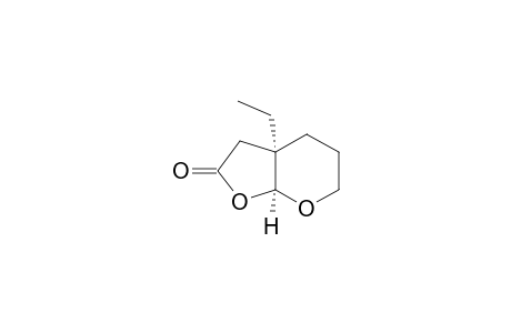 4H-Furo[2,3-b]pyran-2(3H)-one, 3a-ethyltetrahydro-, cis-(.+-.)-