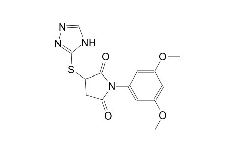 1-(3,5-dimethoxyphenyl)-3-(4H-1,2,4-triazol-3-ylsulfanyl)-2,5-pyrrolidinedione
