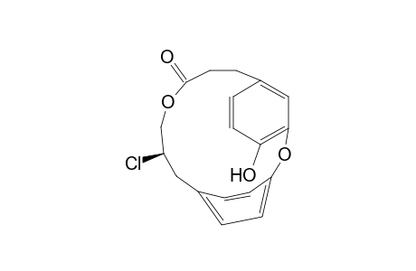 2,11-Dioxatricyclo[13.2.2.13,7]eicosa-3,5,7(20),15,17,18-hexaen-10-one, 13-chloro-4-hydroxy-, (R)-