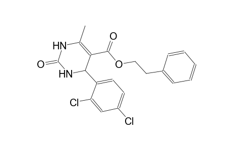2-phenylethyl 4-(2,4-dichlorophenyl)-6-methyl-2-oxo-1,2,3,4-tetrahydro-5-pyrimidinecarboxylate