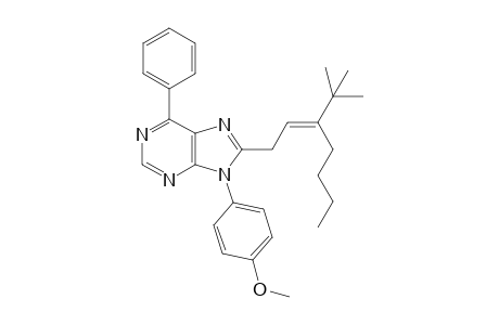 (E)-8-[3-(tert-Butyl)hept-2-en-1-yl]-9-(4-methoxyphenyl)-6-phenyl-9H-purine