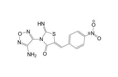 (5Z)-3-(4-amino-1,2,5-oxadiazol-3-yl)-2-imino-5-(4-nitrobenzylidene)-1,3-thiazolidin-4-one