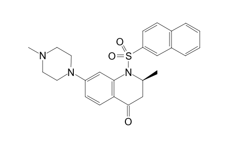 (S)-2-methyl-7-(4-methyl-piperazin-1-yl)-1-(naphthalene-2-sulfonyl)-2,3-dihydro-1H-quinolin-4-one