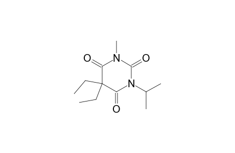 2,4,6(1H,3H,5H)-Pyrimidinetrione, 5,5-diethyl-1-methyl-3-(1-methylethyl)-