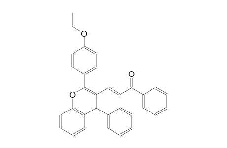 (2E)-3-[2-(4-ethoxyphenyl)-4-phenyl-4H-chromen-3-yl]-1-phenyl-2-propen-1-one