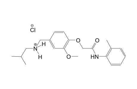 N-{3-methoxy-4-[2-oxo-2-(2-toluidino)ethoxy]benzyl}-2-methyl-1-propanaminium chloride