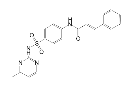 (2E)-N-(4-{[(4-methyl-2-pyrimidinyl)amino]sulfonyl}phenyl)-3-phenyl-2-propenamide