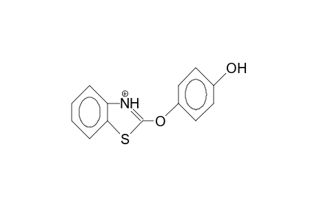 2-(4-Hydroxy-phenoxy)-benzothiazole cation