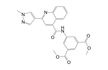 dimethyl 5-({[2-(1-methyl-1H-pyrazol-4-yl)-4-quinolinyl]carbonyl}amino)isophthalate