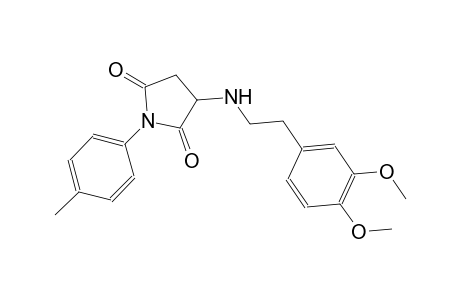 3-{[2-(3,4-dimethoxyphenyl)ethyl]amino}-1-(4-methylphenyl)-2,5-pyrrolidinedione