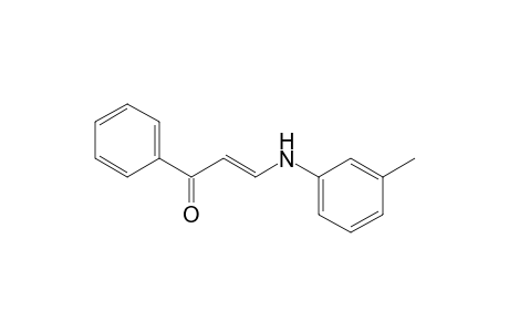 (E)-3-(3-methylanilino)-1-phenyl-2-propen-1-one