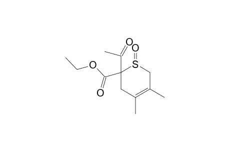 Ethyl 6-acetyl-3,4-dimethyl-1,2,3,4-tetrahydrothiopyran-S-oxide-6-carboxylate