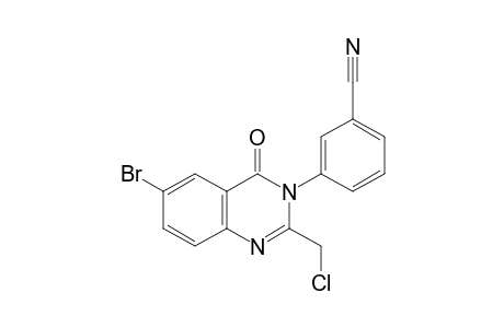 (6-bromo-2-(chloromethyl)-4-oxoquinazolin-3(4H)-yl)benzonitrile