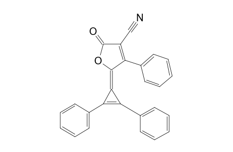 3-Furancarbonitrile, 5-(2,3-diphenyl-2-cyclopropen-1-ylidene)-2,5-dihydro-2-oxo-4-phenyl-