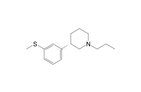 (3S)-3-[3-(methylthio)phenyl]-1-propyl-piperidine